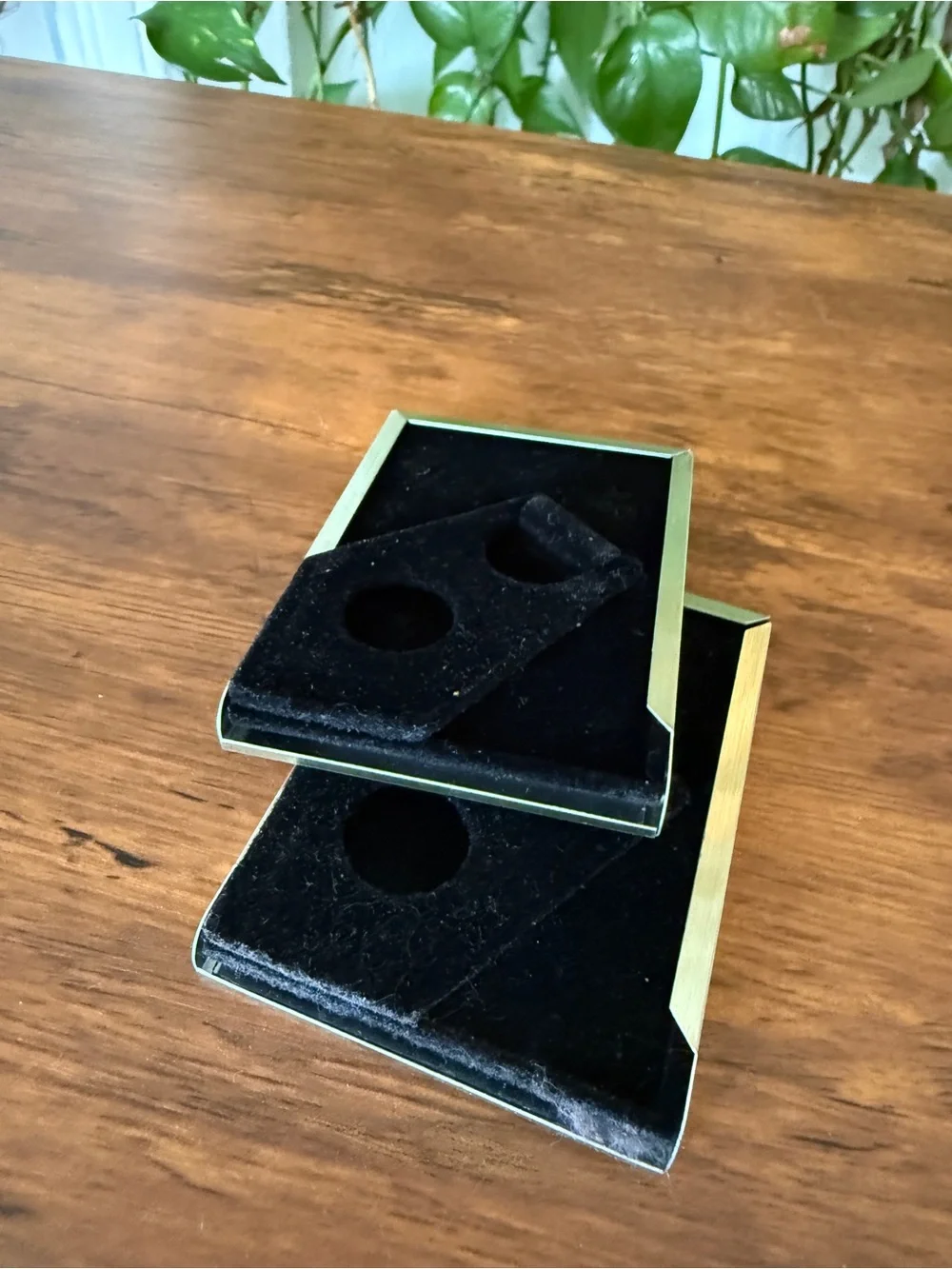 Set of 2 Brushed Gold Picture Frames small vintage